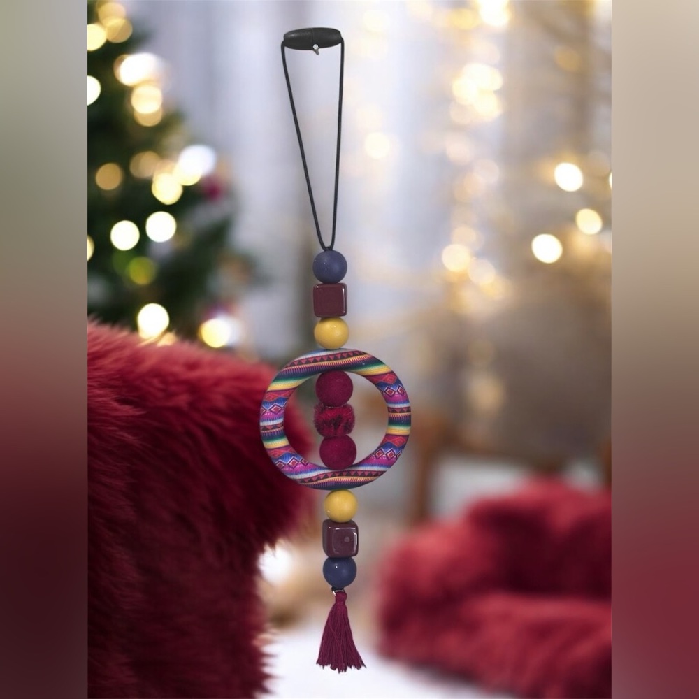 Colorful Beaded Car Charm